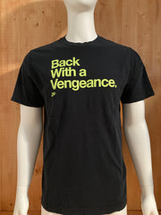 NIKE BACK WITH A VENGEANCE STANDARD FIT V SERIES Adult XL Extra Large Xtra Large Black T-Shirt Tee Shirt