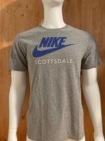 NIKE "SCOTTSDALE" REGULAR FIT Graphic Print Adult L Large Lrg Gray T-Shirt Tee Shirt