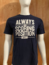 NIKE ALWAYS IN SCORING POSITION REGULAR FIT Graphic Print Adult M Medium MD Blue T-Shirt Tee Shirt