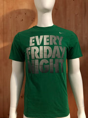 NIKE EVERY FRIDAY NIGHT DRI FIT Graphic Print Adult S Small SM Green T-Shirt Tee Shirt