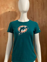 NIKE "REGGIE BUSH" MIAMI DOLPHINS 22 NFL Graphic Print Adult M Medium MD Green T-Shirt Tee Shirt