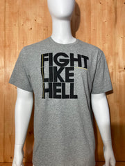 NIKE FIGHT LIKE HELL DRI FIT LIVESTRONG Graphic Print Adult XL Extra Large Xtra Large Gray T-Shirt Tee Shirt