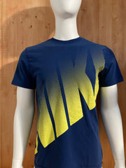 NIKE REGULAR FIT Graphic Print Adult M Medium MD Blue T-Shirt Tee Shirt