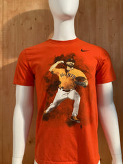 NIKE BRIAN WILSON SF GIANTS 2012 REGULAR FIT Graphic Print Adult M Medium MD Orange T-Shirt Tee Shirt
