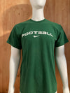 NIKE FOOTBALL REGULAR FIT Graphic Print Adult L Large Lrg Green T-Shirt Tee Shirt
