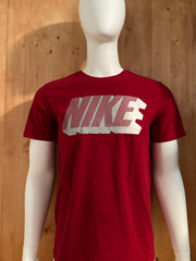 NIKE ATHLETIC CUT Graphic Print The Nike Tee Adult L Large Lrg Red T-Shirt Tee Shirt