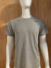 NIKE DRI FIT Adult L Large Lrg GrayT-Shirt Tee Shirt Worn By J. Wagner