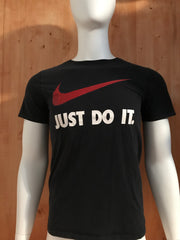 NIKE "JUST DO IT" ATHLETIC CUT Graphic Print The Nike Tee Adult S Small SM Black T-Shirt Tee Shirt