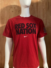NIKE "RED SOX NATION" REGULAR FIT MLB Graphic Print Adult XL Extra Xtra Large Red T-Shirt Tee Shirt