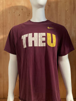 NIKE "THE U" STANDARD FIT Graphic Print Adult 2XL XXL Maroon  T-Shirt Tee Shirt