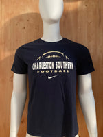 NIKE "CHARLESTON SOUTHERN FOOTBALL" ATHLETIC CUT Graphic Print The Nike Tee Adult M Medium MD Dark Blue T-Shirt Tee Shirt