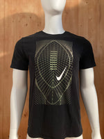 NIKE "FOOTBALL" ATHLETIC CUT DRI FIT Graphic Print The Nike Tee Adult M Medium MD Black T-Shirt Tee Shirt