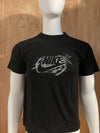 NIKE "SWOOSH" Graphic Print Adult M Medium MD Black T-Shirt Tee Shirt