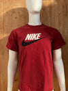 NIKE "SWOOSH" LOOSE FIT Graphic Print Adult S Small SM Red T-Shirt Tee Shirt