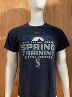 NIKE "2010 CACTUS LEAGUE SPRING TRAINING SEATTLE MARINERS" MLB Graphic Print Adult S Small SM Blue T-Shirt Tee Shirt
