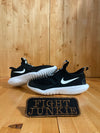 NIKE FLEXRUNNER Youth Size 4.5 Shoes Sneakers Black & White AT4662-001