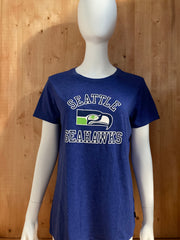 NIKE "SEATTLE SEAHAWKS" NFL Graphic Print Adult XL Extra Large Xtra Large Blue T-Shirt Tee Shirt