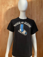 NIKE "SOCKS AND SLIDES" Graphic Print Youth Unisex XL Extra Xtra Large Black T-Shirt Tee Shirt