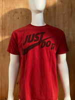 NIKE LOOSE FIT Graphic Print Adult L Large Lrg Red T-Shirt Tee Shirt