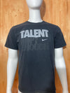 NIKE "TALENT AINT ENOUGH"REGULAR FIT Graphic Print Adult L Large Lrg Black T-Shirt Tee Shirt