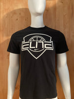 NIKE "ELITE" DRI FIT Graphic Print Adult S Small SM Black T-Shirt Tee Shirt