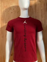 NIKE "JORDAN" Graphic Print Adult S Small SM Red T-Shirt Tee Shirt