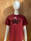 NIKE "MY GAME IS MONEY" Graphic Print Kids Youth Unisex L Large Lrg Red T-Shirt Tee Shirt