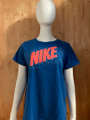 NIKE Graphic Print Athletic Cut Youth Unisex XXL Extra Large Xtra Large Blue T-Shirt Tee Shirt