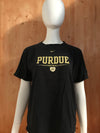 NIKE "PURDUE FOOTBALL" Graphic Print Kids Youth Unisex L Large Lrg Black T-Shirt Tee Shirt