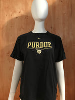 NIKE "PURDUE FOOTBALL" Graphic Print Kids Youth Unisex L Large Lrg Black T-Shirt Tee Shirt