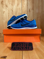 NIKE FLYKNIT LUNAR 1+ Mens Size 8.5 Running Training Shoes Sneakers Blue 554887-440