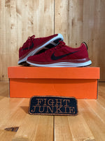 NIKE FLYKNIT LUNAR 1+ Mens Size 8.5 Running Training Shoes Sneakers Red 554887-601