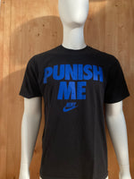 NIKE "PUNISH ME" STANDARD FIT Graphic Print Adult XL Extra Large Xtra Large Black T-Shirt Tee Shirt