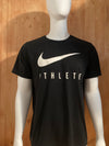 NIKE "ATHLETE" DRI FIT ATHLETIC CUT Graphic Print The Nike Tee Adult XL Extra Large Xtra Large Black T-Shirt Tee Shirt