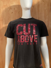 NIKE "CUT ABOVE THE REST" REGULAR FIT Graphic Print Adult L Large Lrg Black T-Shirt Tee Shirt
