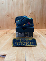 NIKE AIR JORDAN 8 RETRO TD Toddler Kids Size 7C Suede Shoes Sneakers Black Orange 305360-004
