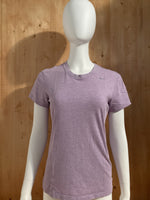 NIKE DRI FIT Graphic Print Adult  T-Shirt Tee Shirt M Medium MD Heather Purple Shirt