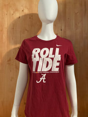 NIKE "ROLL TIDE" ALABAMA 2013 DISCOVER BCS NATIONAL CHAMPIONSHIP SLIM FIT Graphic Print Adult T-Shirt Tee Shirt XL Extra Xtra Large Red Shirt