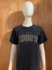 NIKE "HOOPS" BASKETBALL Graphic Print Kids Youth Unisex T-Shirt Tee Shirt L Lrg Large Dark Blue Shirt