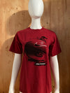 NIKE "HOOPS" BASKETBALL Graphic Print Kids Youth Unisex T-Shirt Tee Shirt L Lrg Large Red Shirt