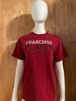 NIKE "FRANCHISE PLAYER" Graphic Print Kids Youth Unisex T-Shirt Tee Shirt L Lrg Large Red Shirt