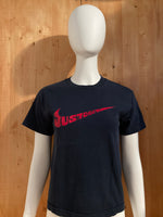 NIKE "JUST DO IT" Graphic Print Kids Youth Unisex T-Shirt Tee Shirt M Medium MD Dark Blue Shirt