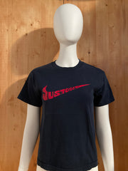 NIKE "JUST DO IT" Graphic Print Kids Youth Unisex T-Shirt Tee Shirt M Medium MD Dark Blue Shirt