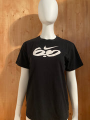 NIKE "6.0" Graphic Print Kids Youth Unisex T-Shirt Tee Shirt XL Xtra Extra Large Black Shirt