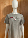 NIKE "BASEBALL" BORN WITH A BAT IN MY HAND AND WINGS ON MY FEET Graphic Print Kids Youth Unisex T-Shirt Tee Shirt XL Xtra Extra Large Gray Shirt