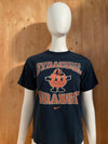 NIKE "SYRACUSE ORANGE" Graphic Print Kids Youth Unisex T-Shirt Tee Shirt L Lrg Large Dark Blue Shirt
