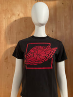 NIKE "AIR JORDAN" Graphic Print Kids Youth Unisex T-Shirt Tee Shirt M MD Medium Black Shirt