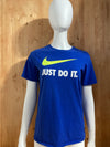 NIKE "JUST DO IT" The Nike Tee Graphic Print Athletic Cut Adult T-Shirt Tee Shirt XL Xtra Extra Large Blue Shirt