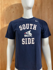 NIKE "SOUTH SIDE SOX" REGULAR FIT Graphic Print Adult T-Shirt Tee Shirt M Medium MD Dark Blue Shirt