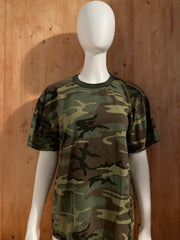 ROTHCO CAMO Adult T-Shirt Tee Shirt L Lrg Large Green Shirt